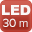 Illuminatore LED bianchi+IR  30 m.